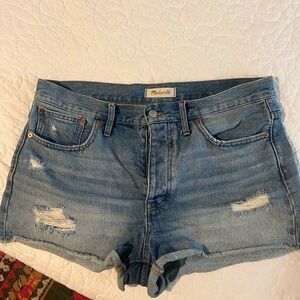 Madewell Blue Jean Shorts Classic Style